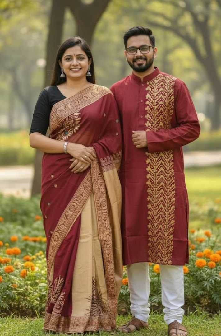 শাড়ী,পাঞ্জাবি,কাপড়,সেট