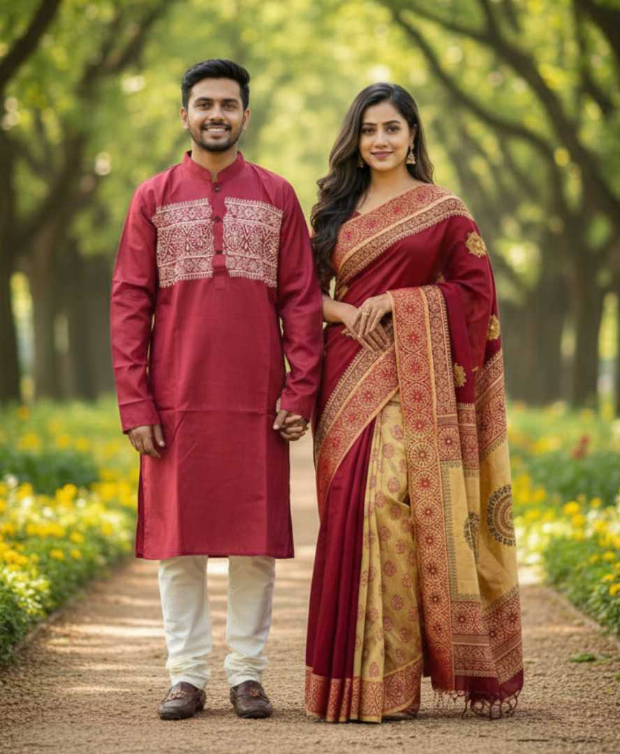 শাড়ী,পাঞ্জাবি,কাপড়,সেট