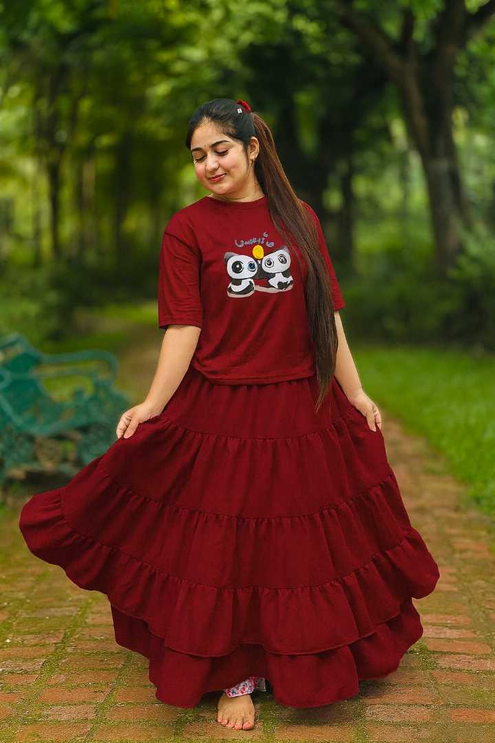 New,skirt,and,t,shirt