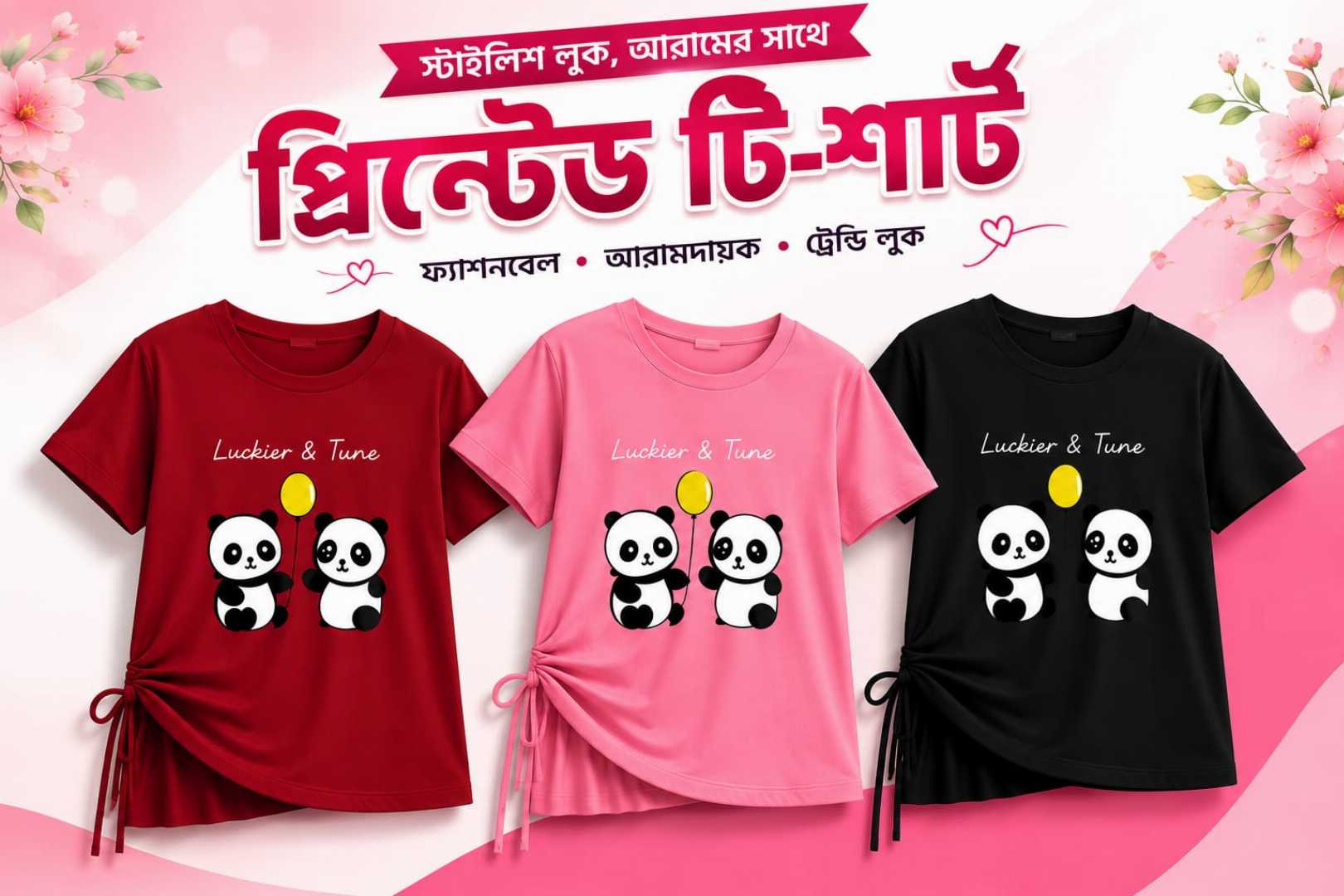 উন্নতমানের,সুতি,কাপড়ের,৫টি,কম্বো,টি-শার্ট