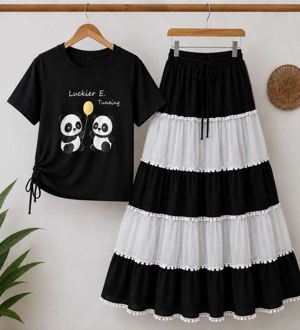 New,skirt,and,t,shirt