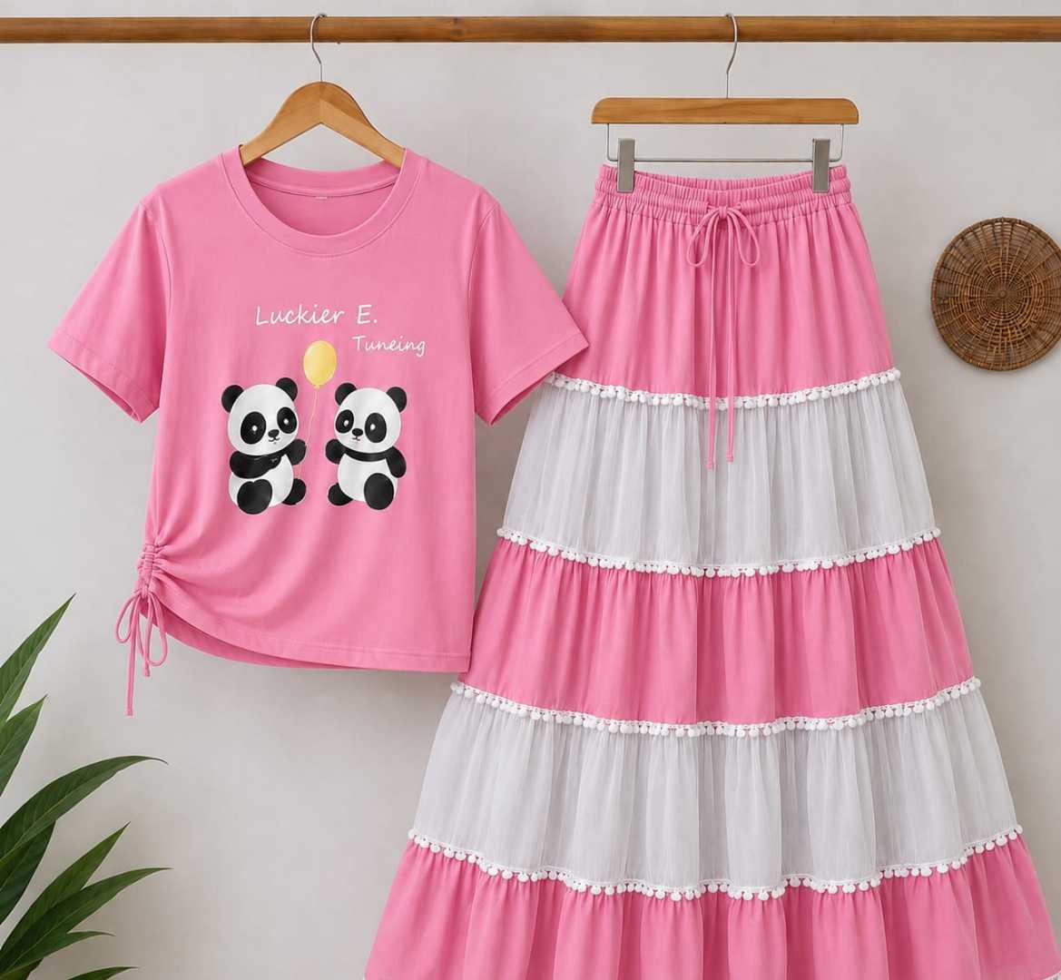 New,skirt,and,t,shirt