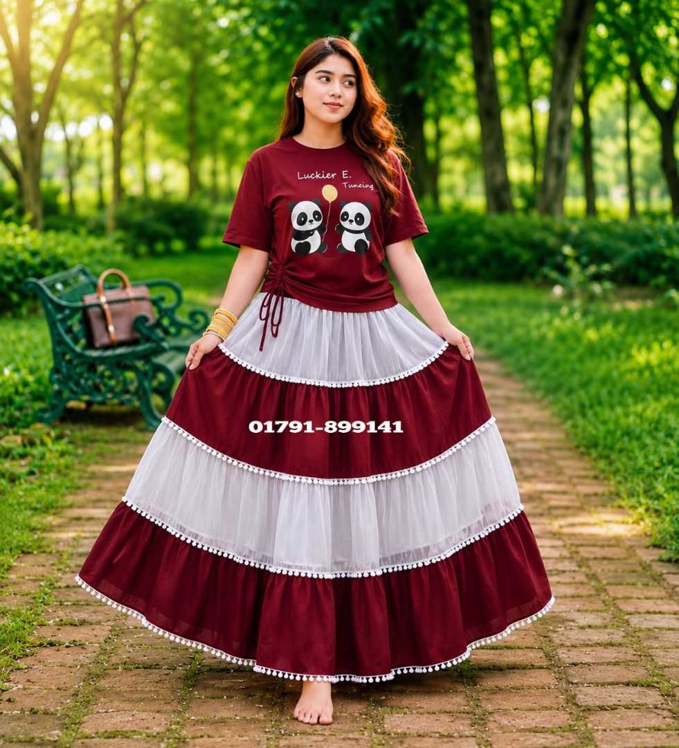 New,skirt,and,t,shirt