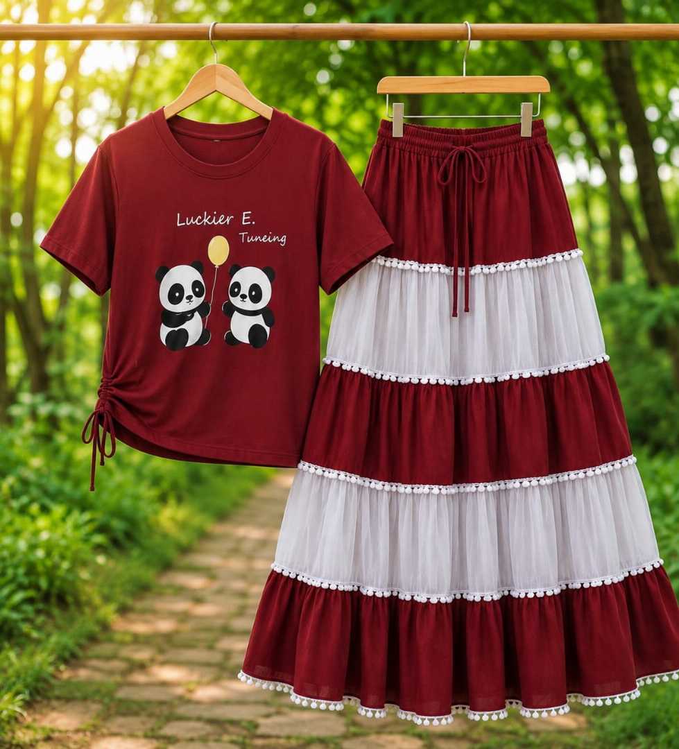New,skirt,and,t,shirt
